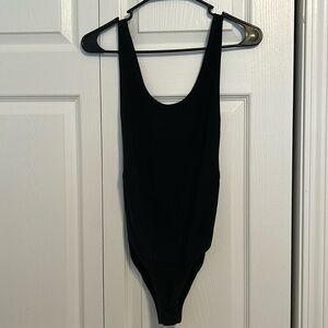 Black cut out bodysuit